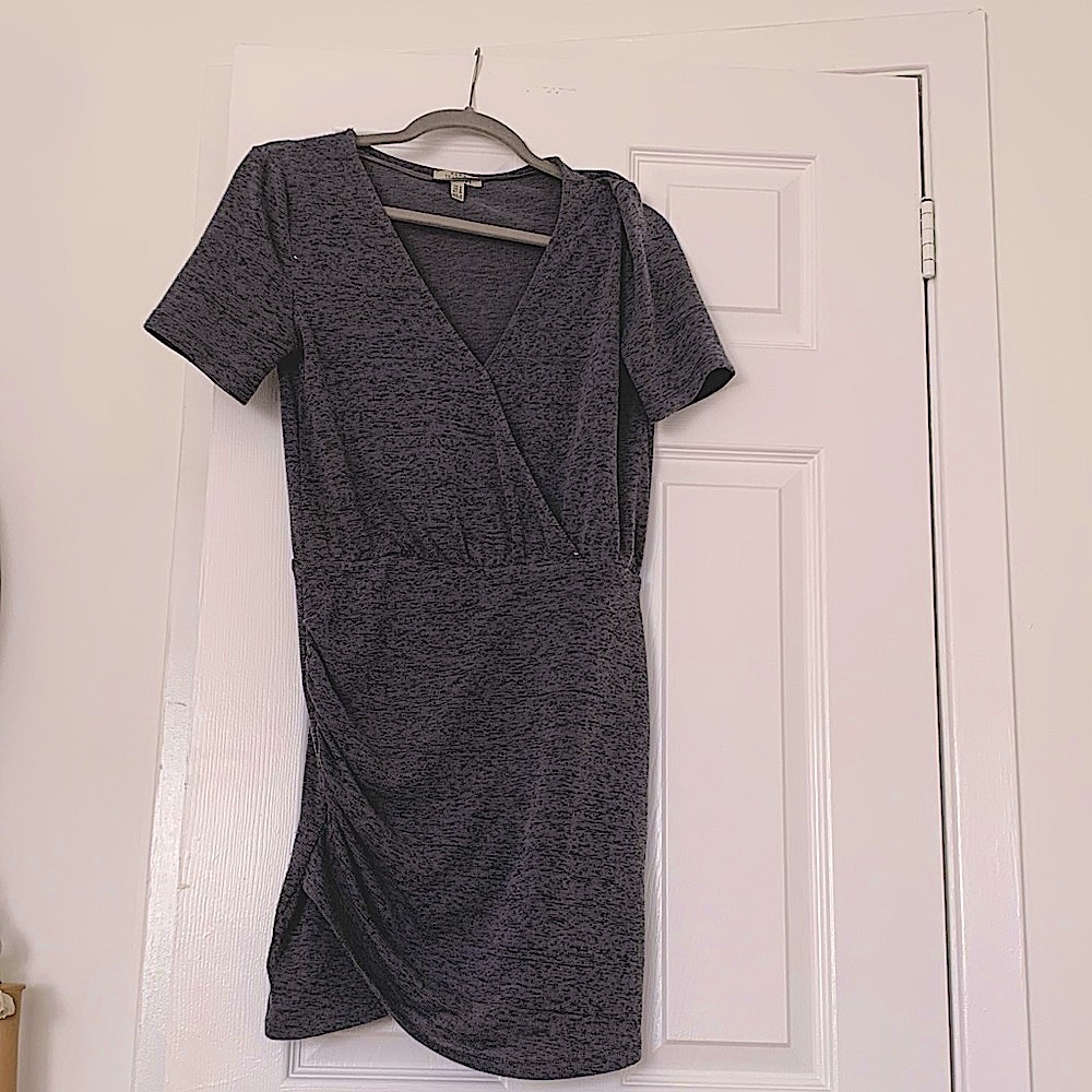 Grey Zara sweater mini dress